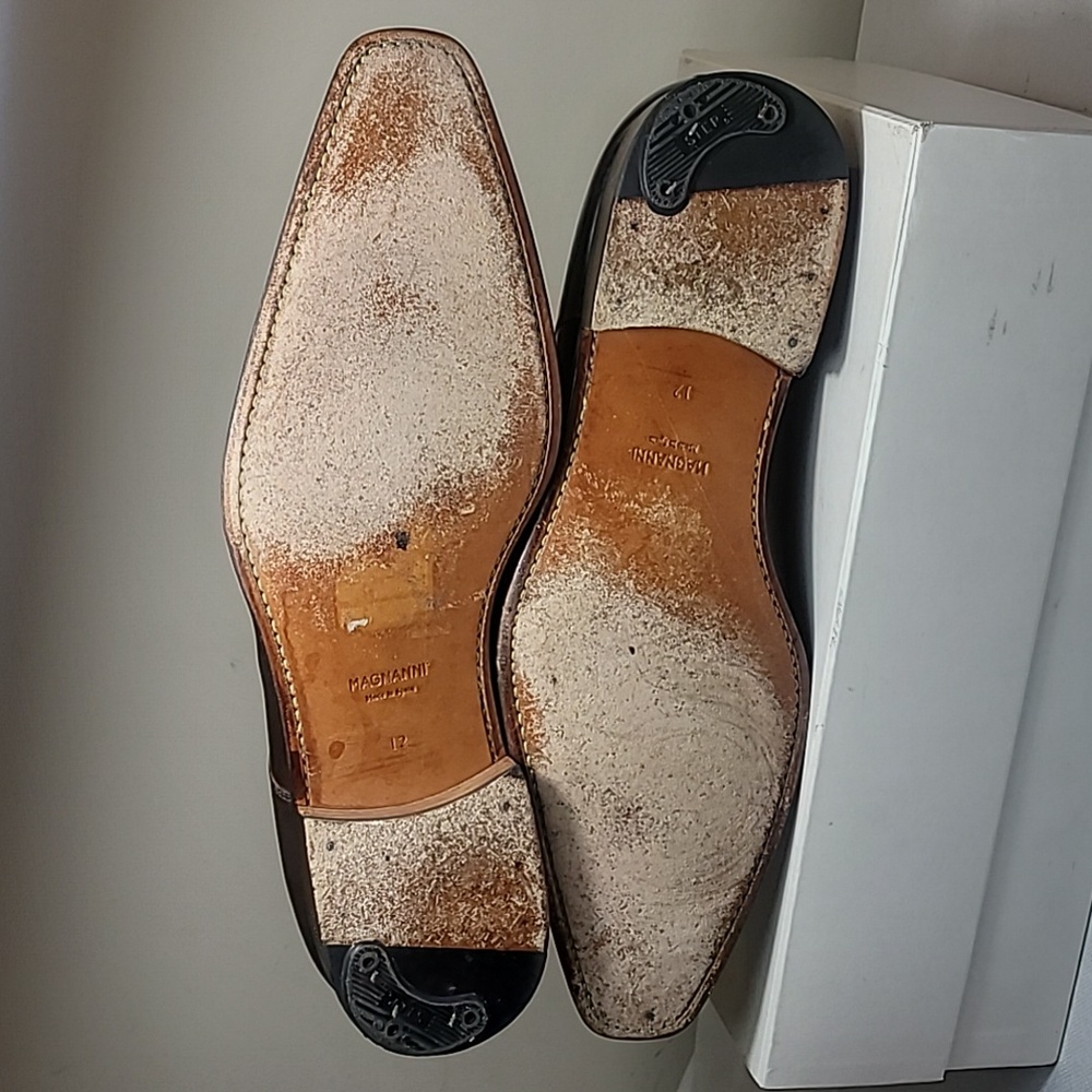 Magnanni Brown Double Monk Strap Leather Shoes - Picture 7 of 8